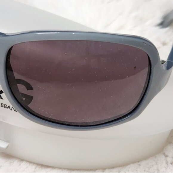 Dolce & Gabbana DG 418S 851 115 Vintage Y2K Blue/Grey Rectangle Frame Sunglasses main image 5